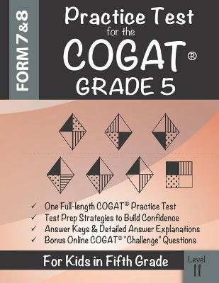 Book cover for Practice Test for the COGAT Grade 5 Level 11