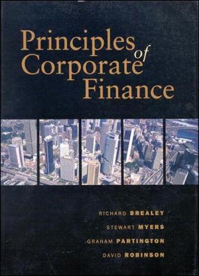 Book cover for Principles of Corporate Finance: Australian Edition