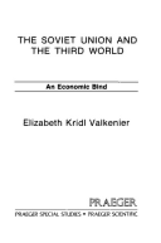 Cover of Soviet Union and the Third World