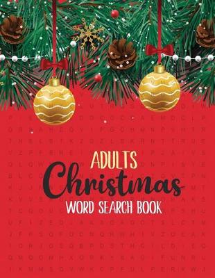 Book cover for Adults Christmas Word Search Book