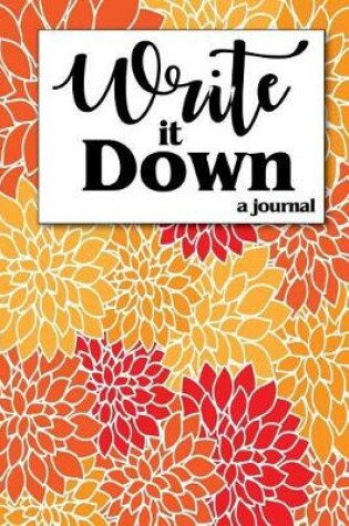 Cover of Write It Down a Journal