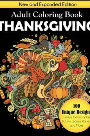 Cover of Thanksgiving Adult Coloring Book