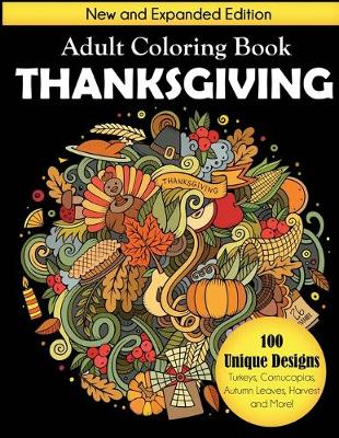 Book cover for Thanksgiving Adult Coloring Book