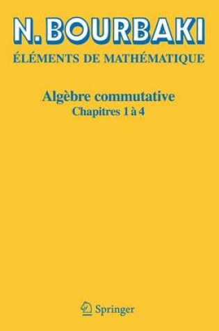 Cover of Algebre Commutative