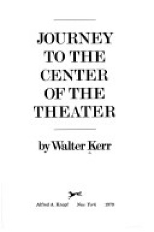 Cover of Journey to the Center of the Theater