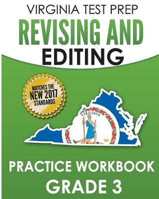 Book cover for Virginia Test Prep Revising and Editing Practice Workbook Grade 3