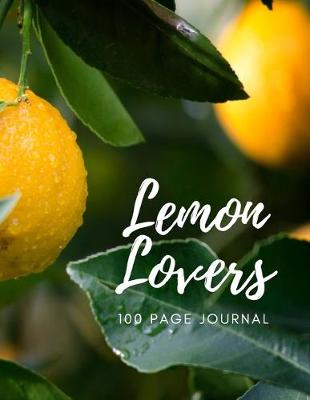 Book cover for Lemon Lovers 100 page Journal