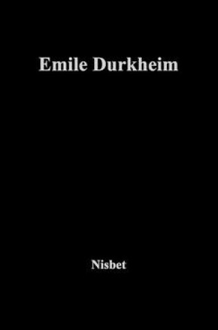 Cover of Emile Durkheim