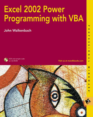 Book cover for Excel 2002 Power Programming with VBA