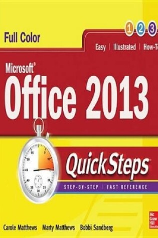 Cover of Microsoft(r) Office 2013 Quicksteps