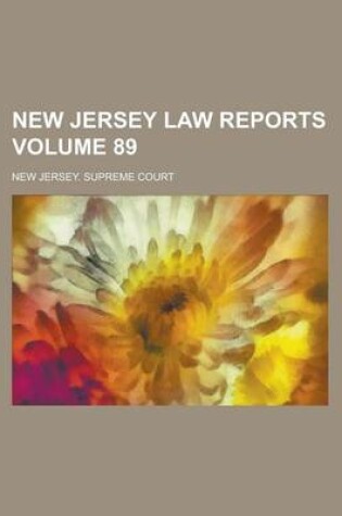 Cover of New Jersey Law Reports Volume 89