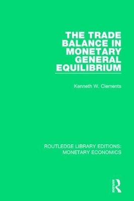 Book cover for The Trade Balance in Monetary General Equilibrium