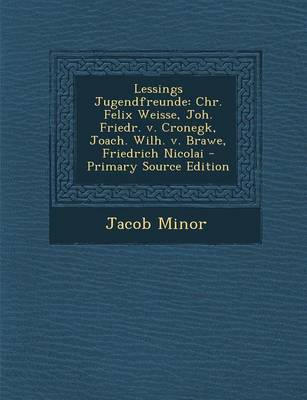 Book cover for Lessings Jugendfreunde