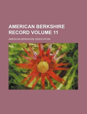 Book cover for American Berkshire Record Volume 11