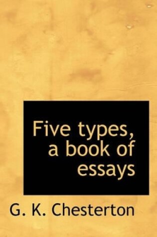 Cover of Five Types, a Book of Essays