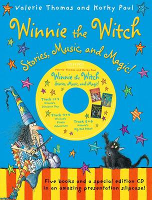 Book cover for Winnie the Witch: Stories, Music, and Magic! with audio CD