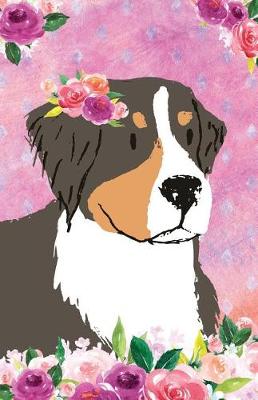 Cover of Journal Notebook For Dog Lovers Bernese Mountain Dog In Flowers