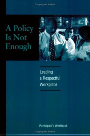 Cover of A Policy Is Not Enough Participant Book