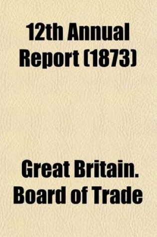 Cover of 12th Annual Report (1873)