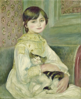 Book cover for Child with Cat (Julie Manet) Notebook