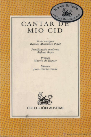 Cover of Cantar de Mio Cid