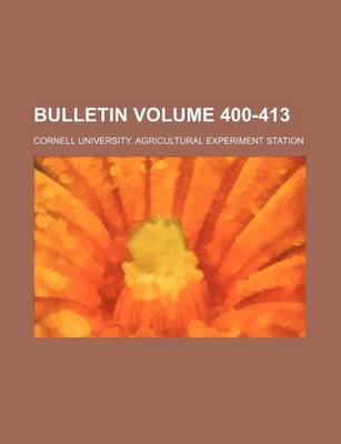 Book cover for Bulletin Volume 400-413