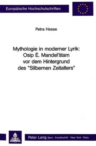 Cover of Mythologie in Moderner Lyrik