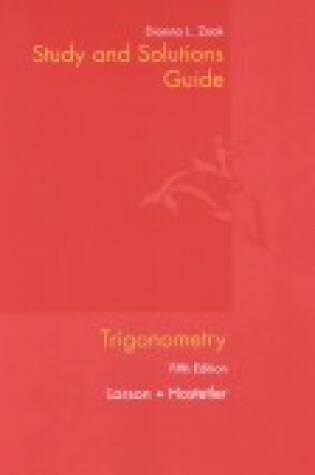 Cover of Trigonometry Student Study Guide, Fifth Edition