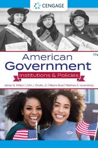 Cover of Mindtap for Wilson/Dilulio/Bose/Levendusky's American Government: Institutions and Policies, 1 Term Printed Access Card