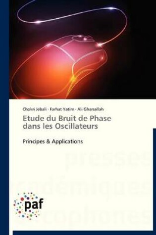 Cover of Etude Du Bruit de Phase Dans Les Oscillateurs