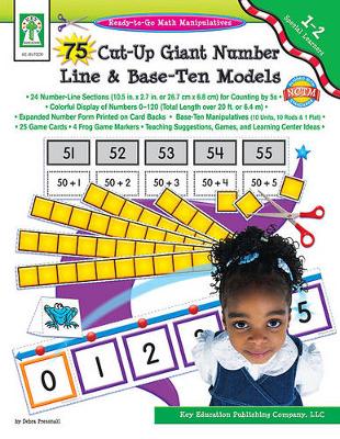 Book cover for 75 Cut-Up Giant Number Line and Base-Ten Models