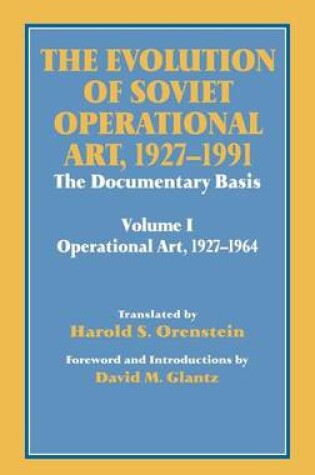 Cover of Evolution of Soviet Operational Art, 1927-1991