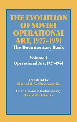 Cover of Evolution of Soviet Operational Art, 1927-1991