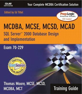 Book cover for MCSE SQL Server 2000 Database Design and Implementation