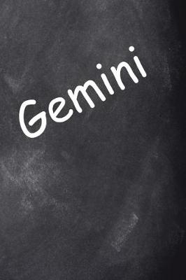Book cover for Gemini Zodiac Horoscope Journal Chalkboard