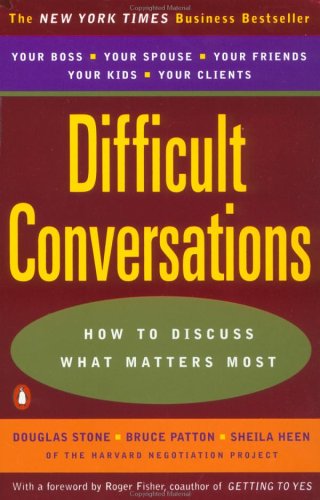 Book cover for Difficult Conversations