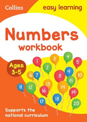 Book cover for Numbers Workbook Ages 3-5