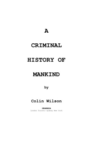 Cover of Criminal History of Mankind