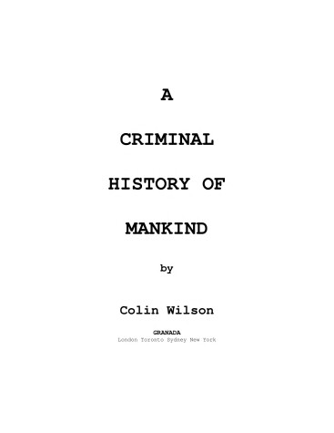 Book cover for Criminal History of Mankind