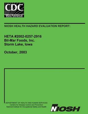 Book cover for Niosh Health Hazard Evaluation Report Heta 2002-0257-2916