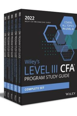 Cover of Wiley′s Level III CFA Program Study Guide 2022