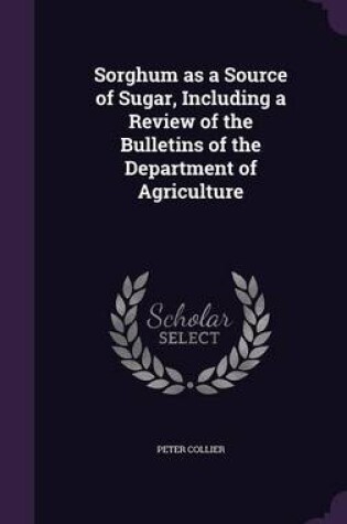 Cover of Sorghum as a Source of Sugar, Including a Review of the Bulletins of the Department of Agriculture