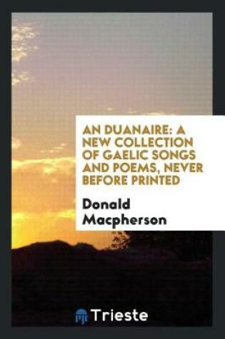 Cover of An Duanaire