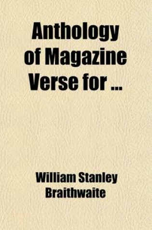 Cover of Anthology of Magazine Verse (Volume 1921)