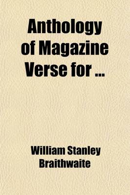 Book cover for Anthology of Magazine Verse (Volume 1921)