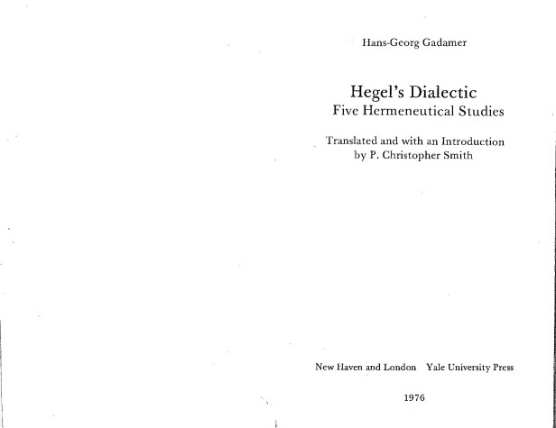 Book cover for Hegel's Dialectic