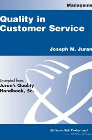 Cover of Quality in Customer Service