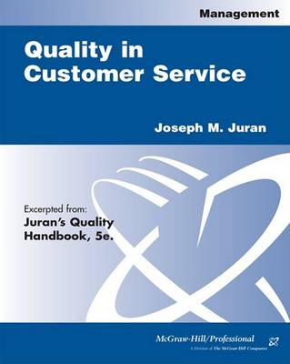 Book cover for Quality in Customer Service