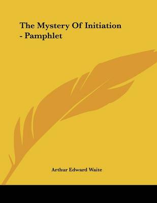 Book cover for The Mystery of Initiation - Pamphlet