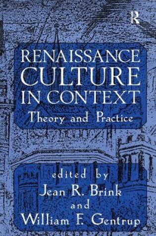 Cover of Renaissance Culture in Context